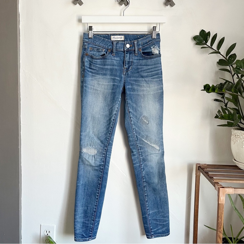 Madewell High-Rise Skinny Jeans in Light Blue Wash